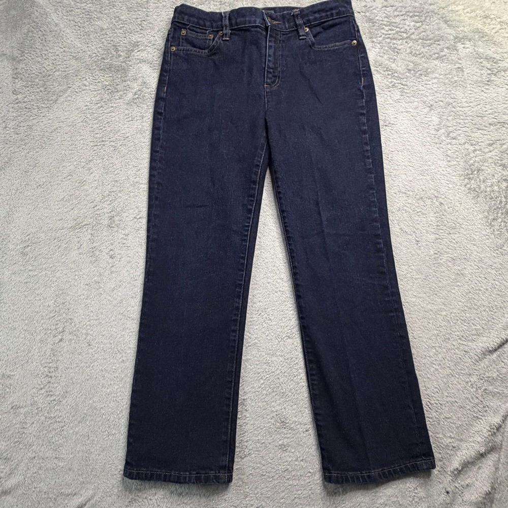Lauren Ralph Lauren Petite Classic Straight Jeans Dark Wash Indigo 10P